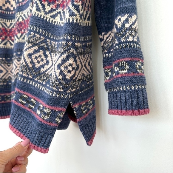 Chaps open cardigan, oversized fit  with dolman cut sleeves, cotton blend - Picture 4 of 10